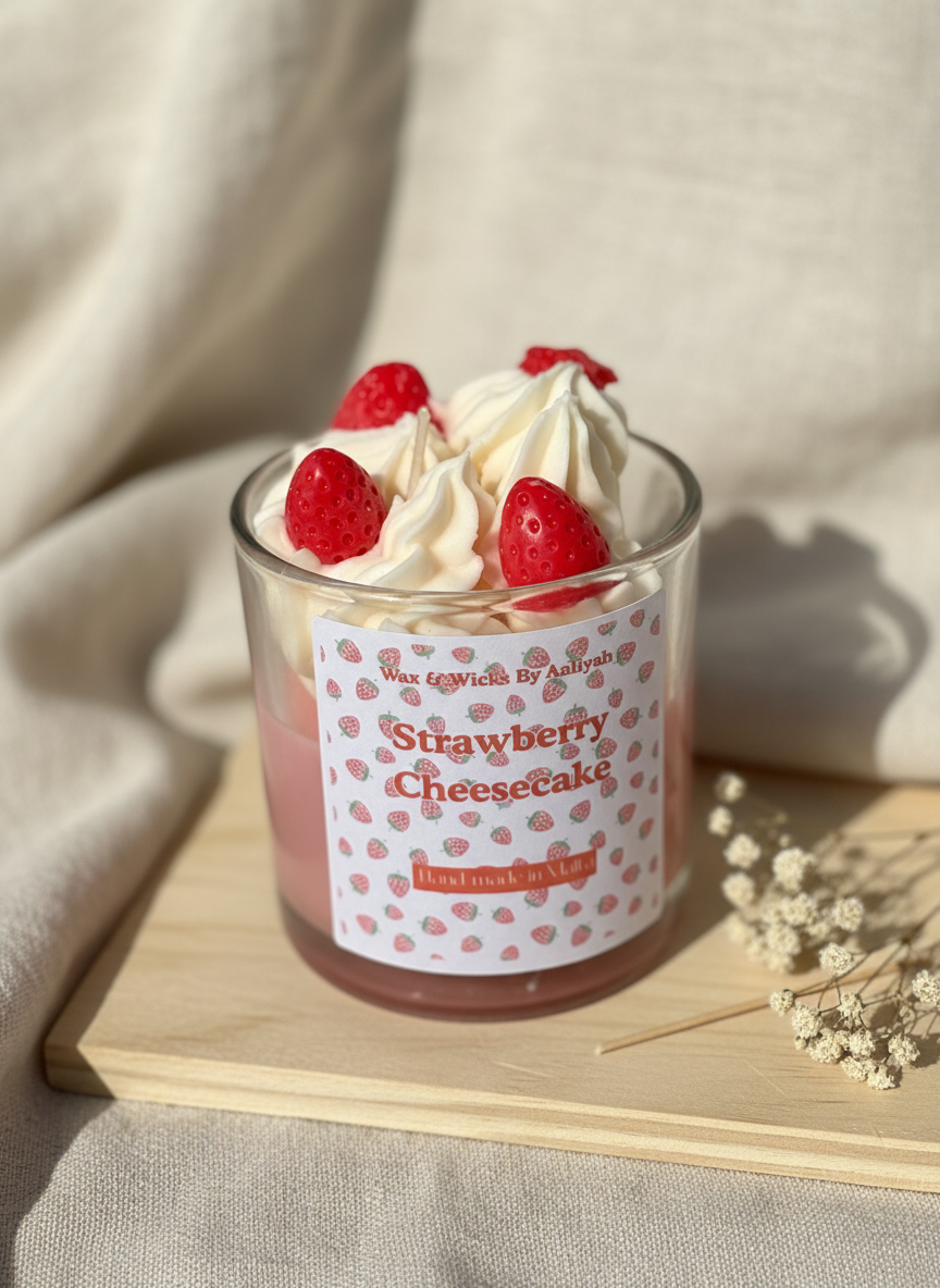 Berry Bliss candle in elegant setting