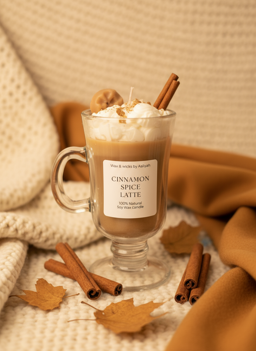 Cinnamon Spice Latte Zoomed - Cozy Environment