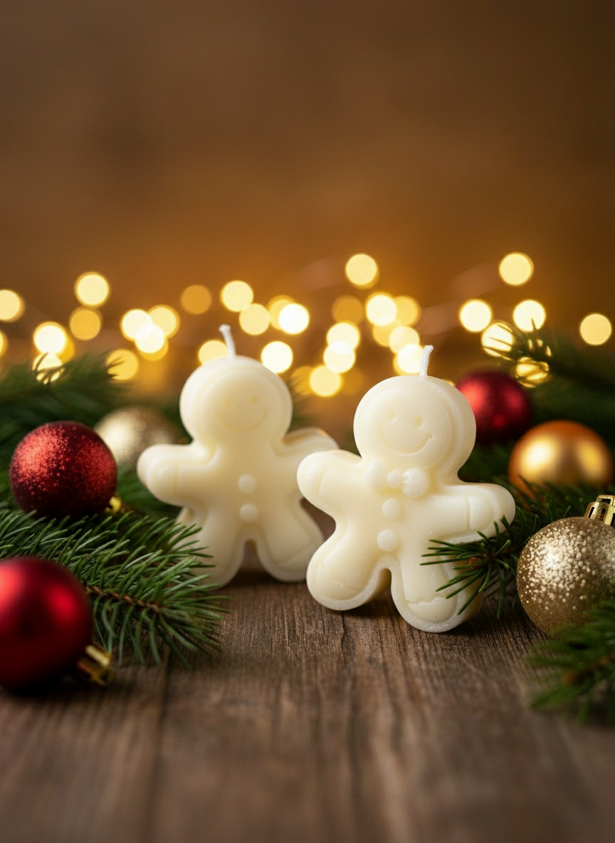 Gingy with Festive Christmas Background